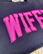 Wifey Black Embroidered Pullover
