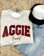Aggies Baseball Embroidered Pullover
