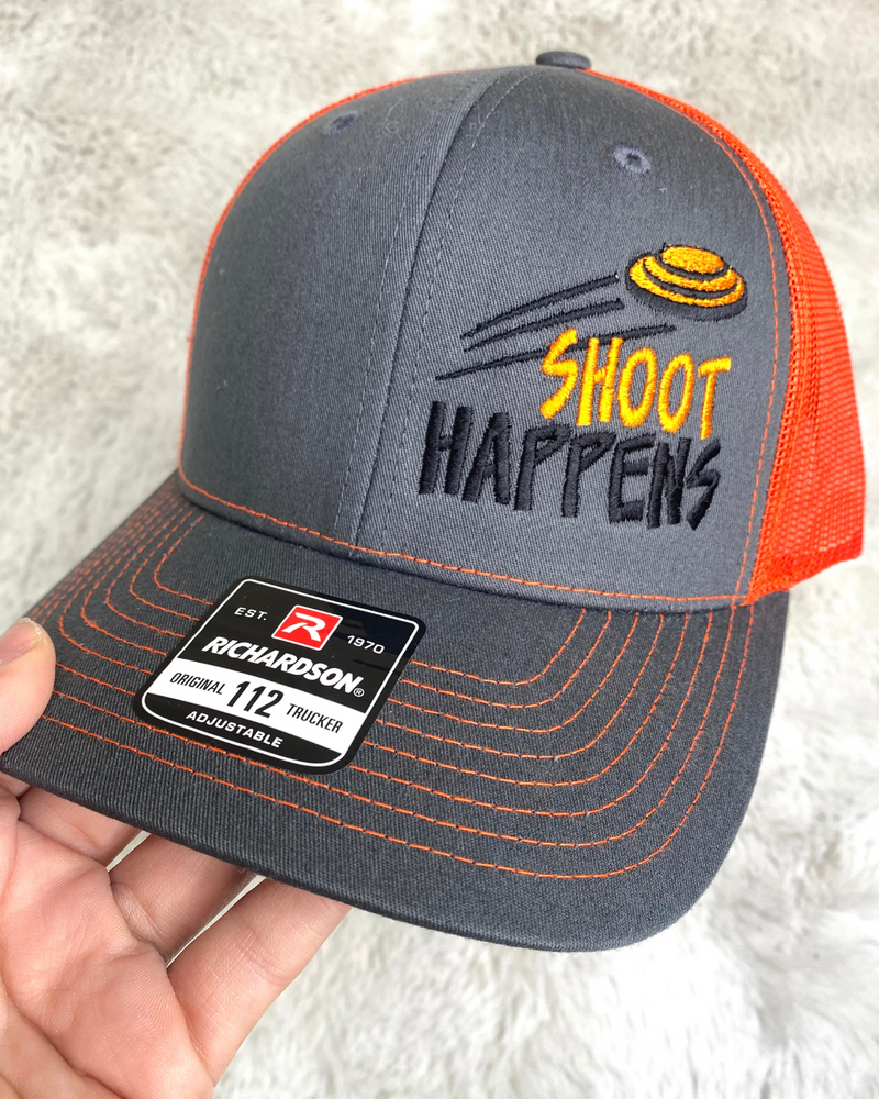 Shoot Happens Clay Orange Cap
