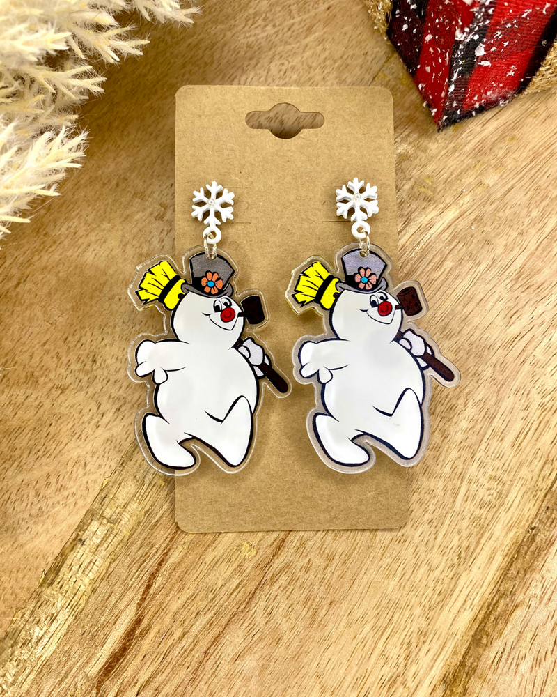 Frosty The Snowman Earrings