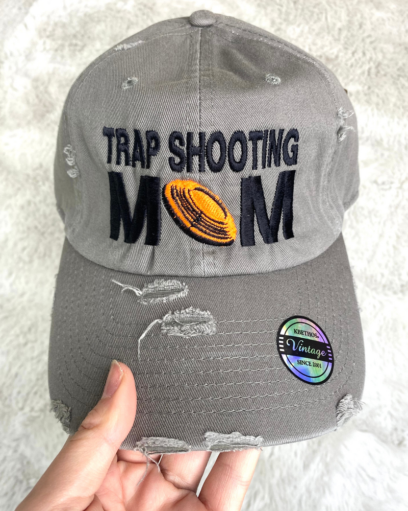 Trap Shooting Mom Dark Grey Cap