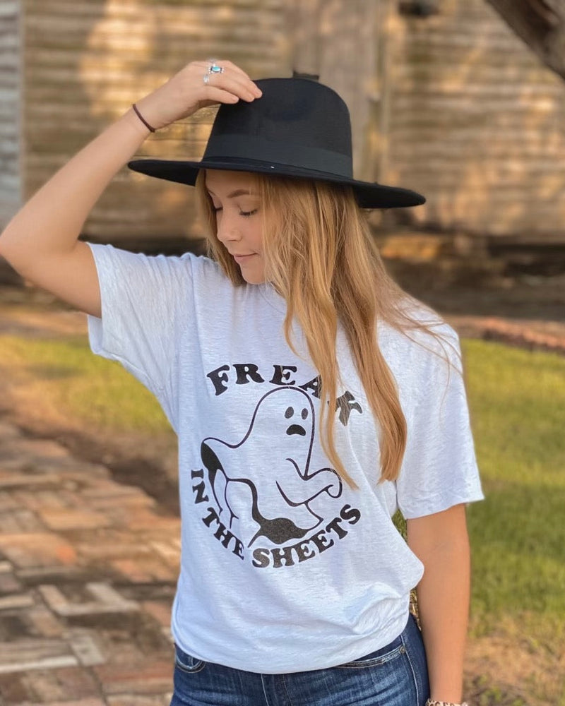 Freak In The Sheets White Tee