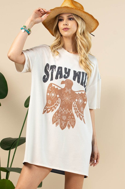 Stay Wild T-Shirt Dress