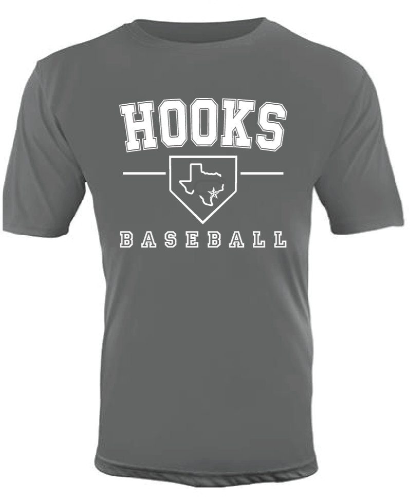 Hooks Baseball 1 In Charcoal