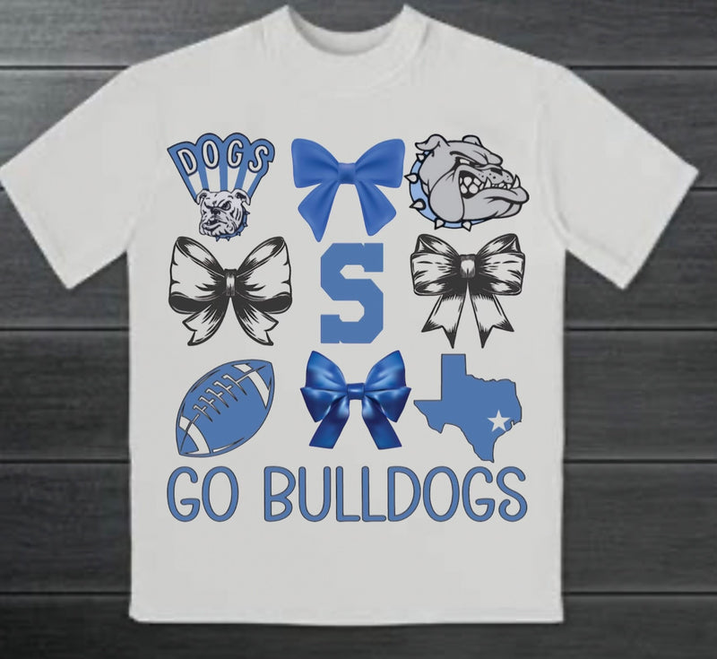 Go Bulldogs Bow Tee