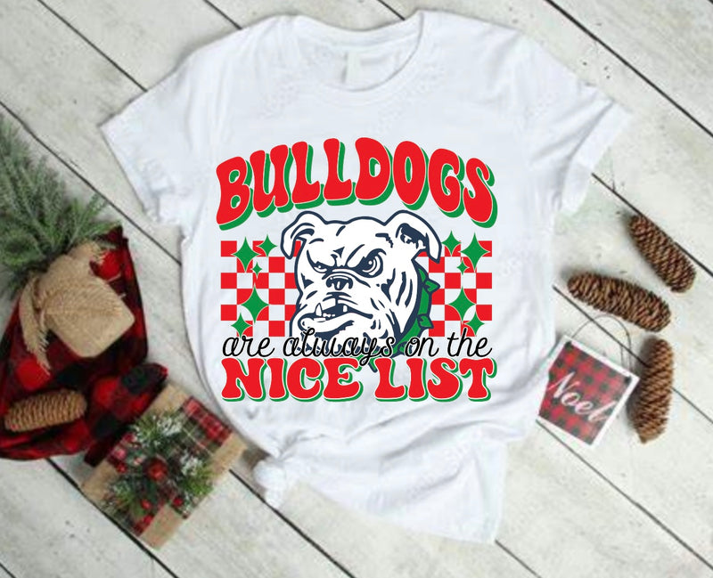 Bulldogs On The Nice List Tee