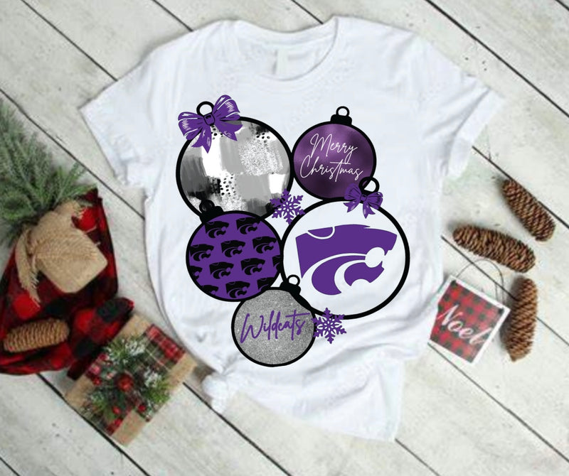 Kids Merry Christmas Wildcats Tee