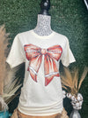 Football Bow Tee