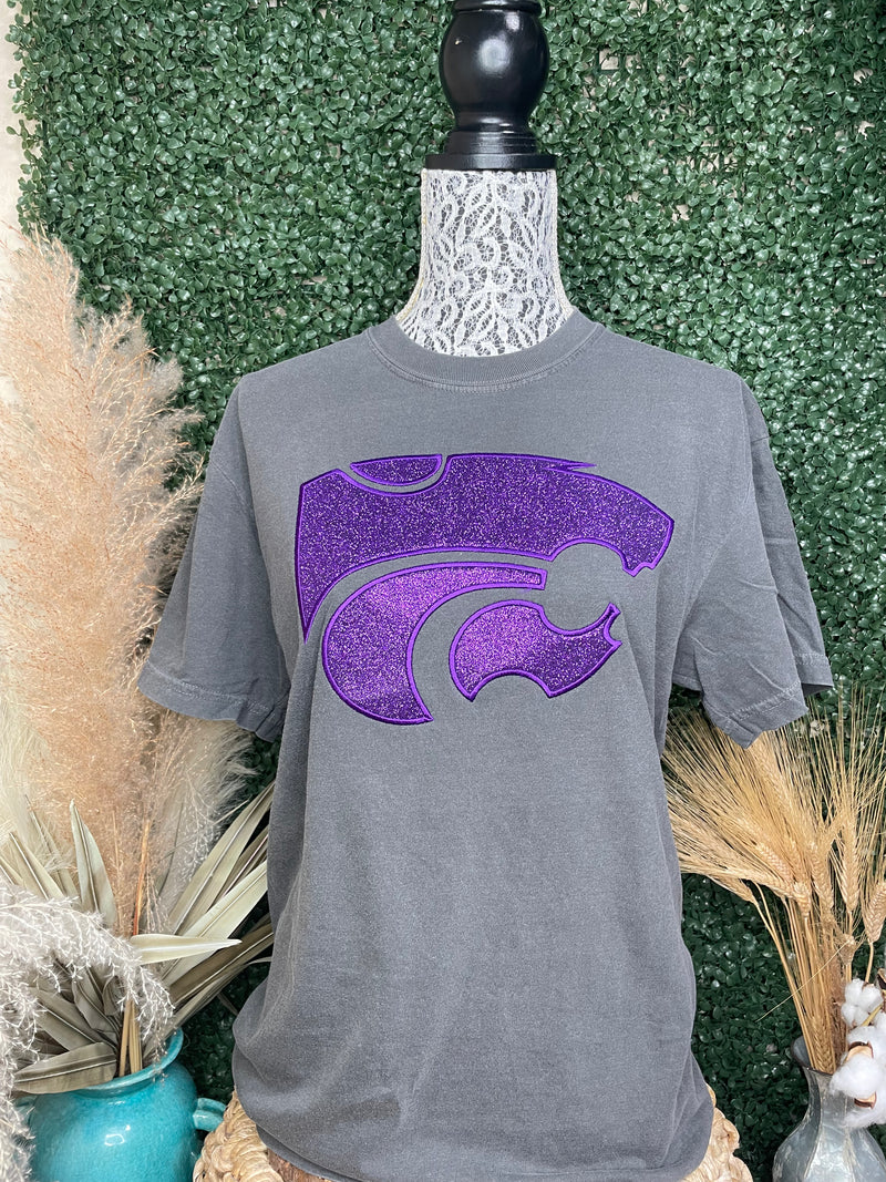 Embroidered Wildcat Tee