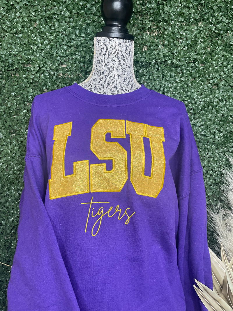 LSU Tigers Embroidered Pullover