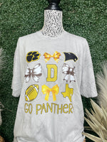 Go Panthers Bow Tee