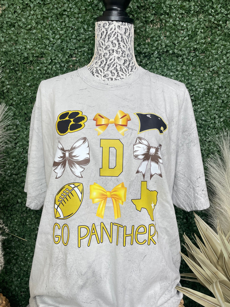 Go Panthers Bow Tee