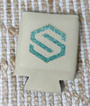 South Coast Baseball Glitter "S" Koozie In Cream