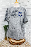 SOCO Cream Baseball Grey Tie Dye Tee