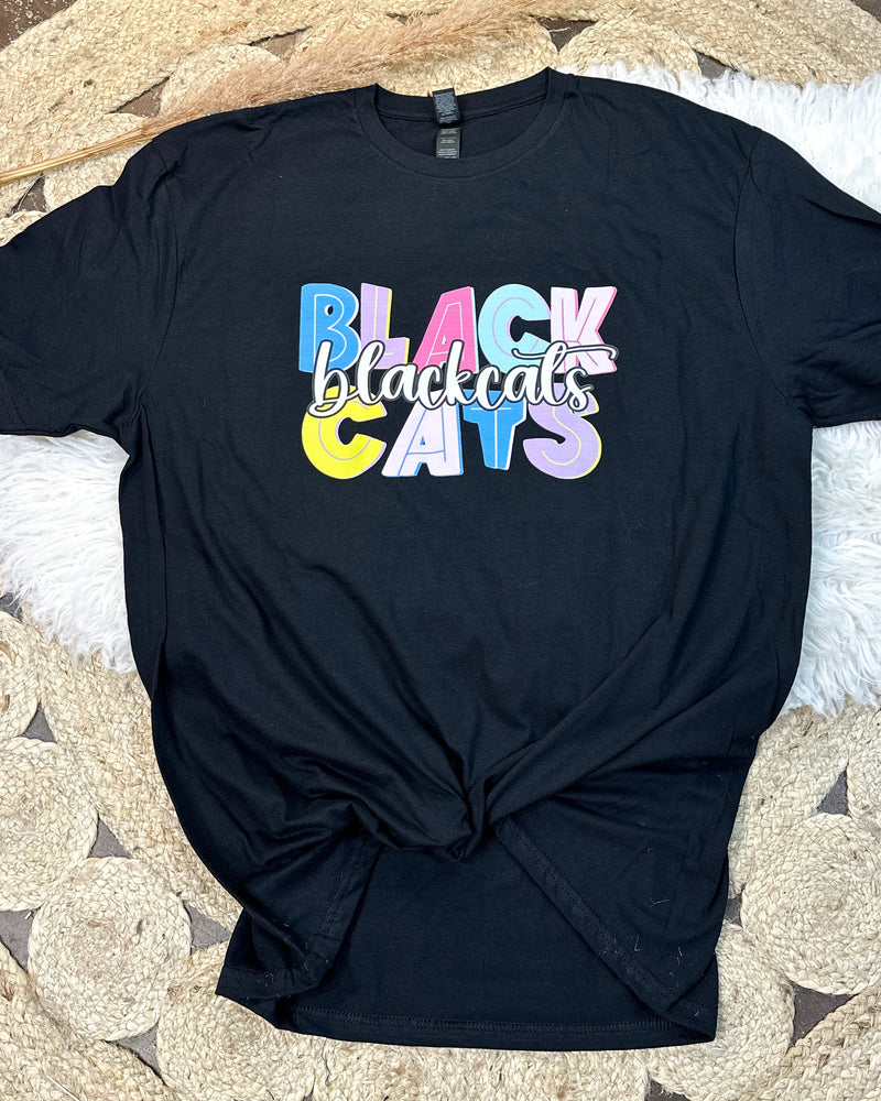 Blackcats Multi Black Tee