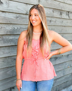 Stay Vibrant Tank In Coral