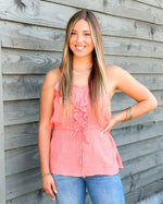 Stay Vibrant Tank In Coral