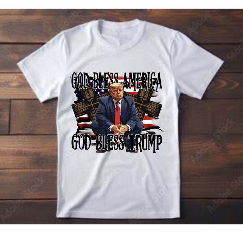 God Bless America & Trump Tee