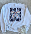 Baseball Game Day Bow Sweatshirt