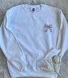 Baseball Game Day Bow Sweatshirt