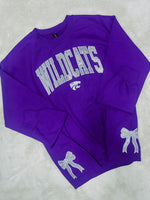 Wildcats Bow Embroidered Pullover