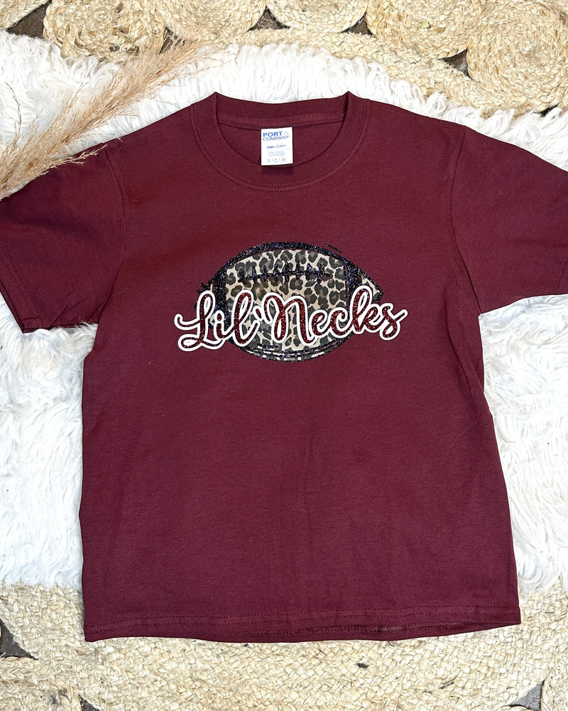 Kids Lil' Necks Football Tee