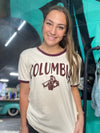 Columbia Maroon Trim Tee