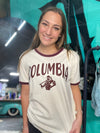 Columbia Maroon Trim Tee