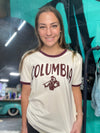 Columbia Maroon Trim Tee