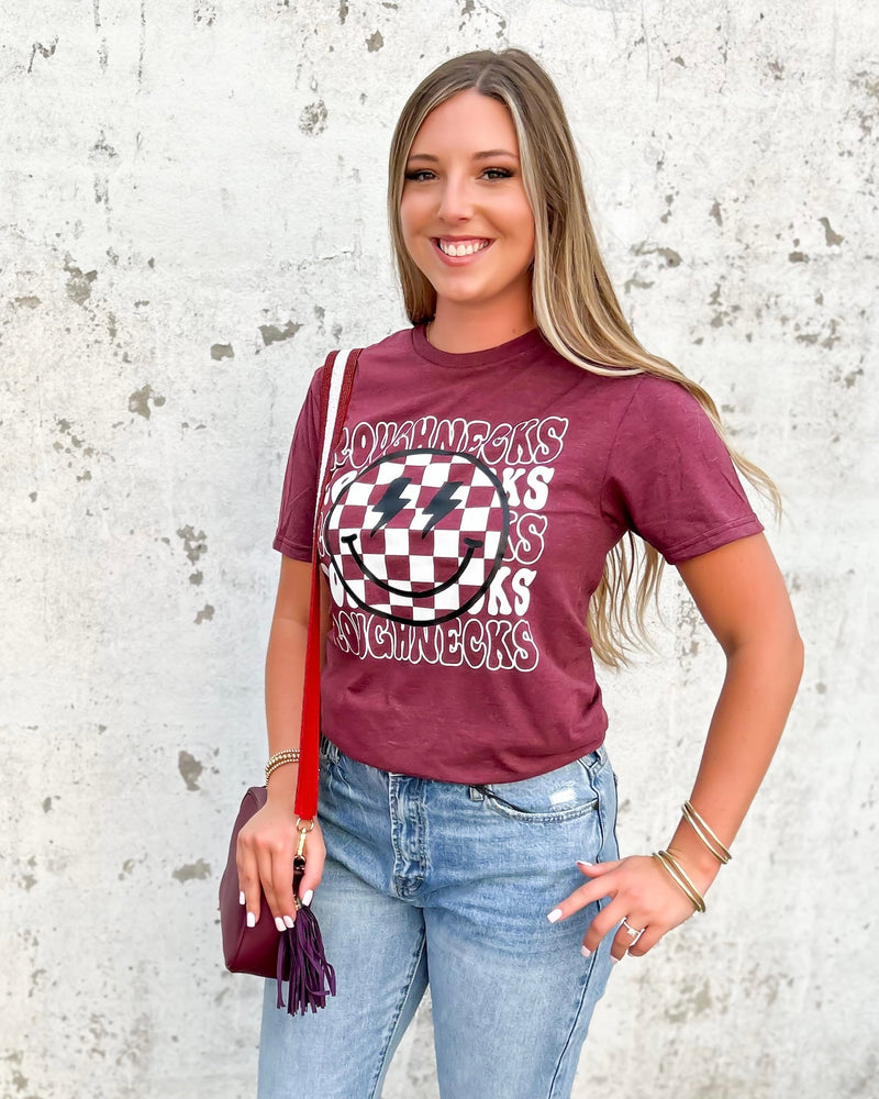 Roughnecks Checkered Smiley Tee