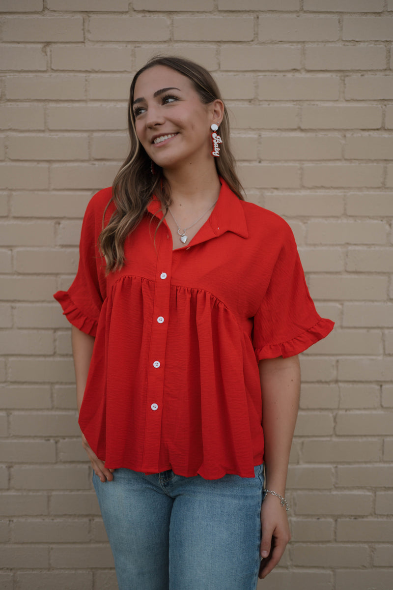 Scarlet Flow Top