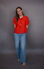 Crimson Knot Top