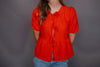 Crimson Knot Top