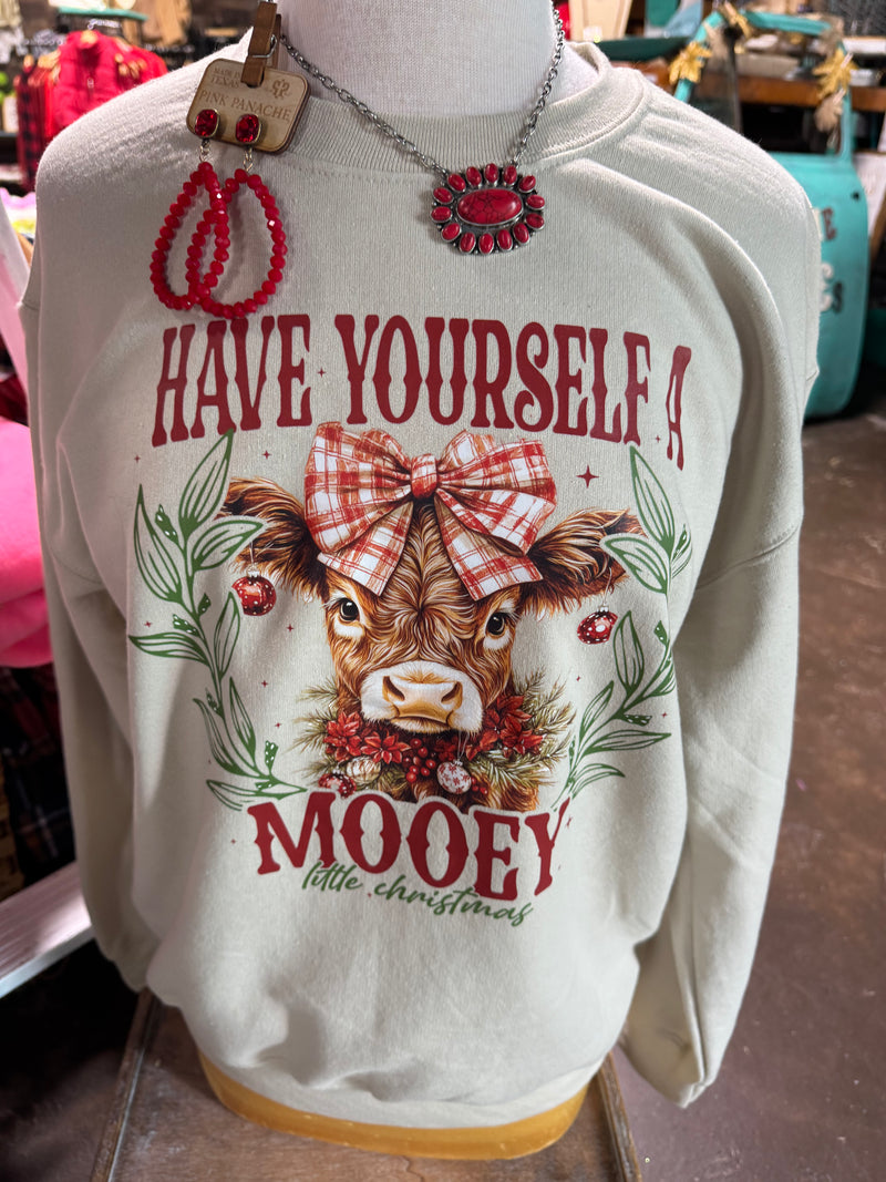 A Mooey Little Christmas Pullover