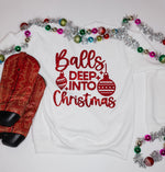 Balls Deep Into Christmas Pullover