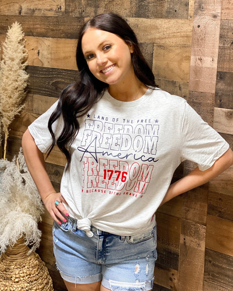 America Freedom Ash Tee