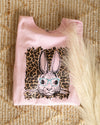 Kids All About Rabbit Glasses Pink Tee