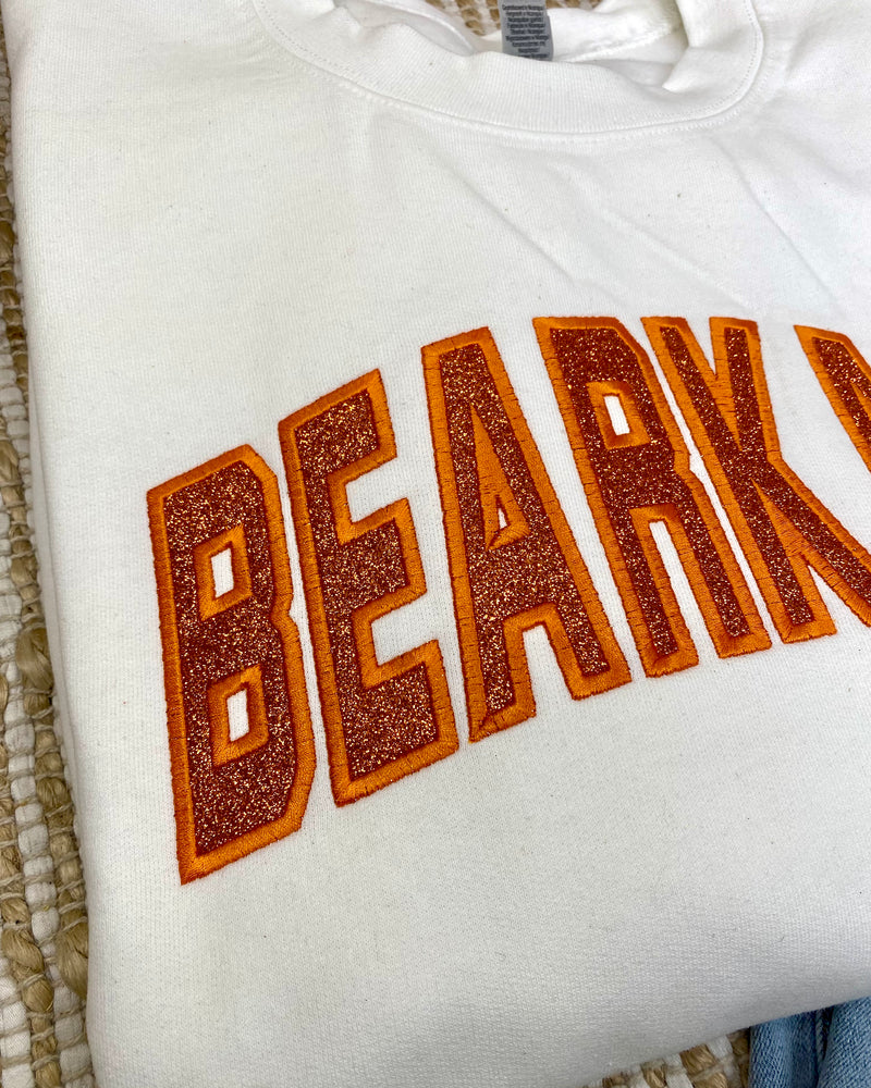 Bearkats White Embroidered Pullover