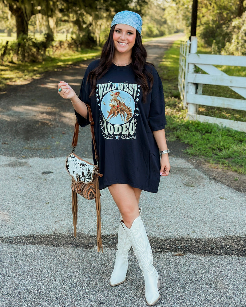 Wild West Rodeo T-Shirt Dress Back Road Beauties Wild West Rodeo T-Shirt Dress Back Road Beauties