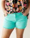 The Hallie Turquoise Shorts