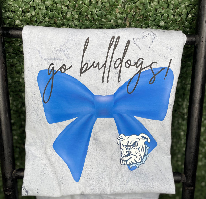 Large Bow Bulldogs Tee