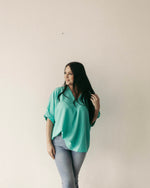 The Charolette Turquoise Top