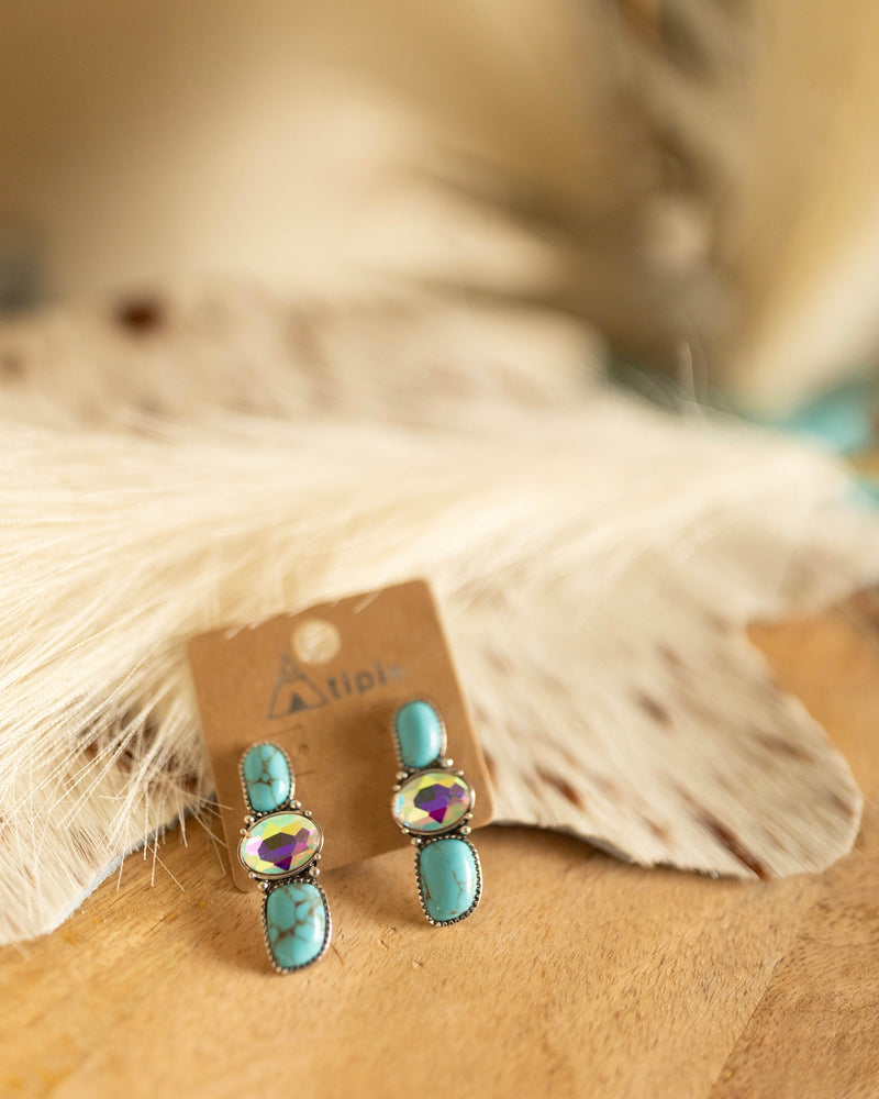 The Cassidy Turquoise Dangle Earrings
