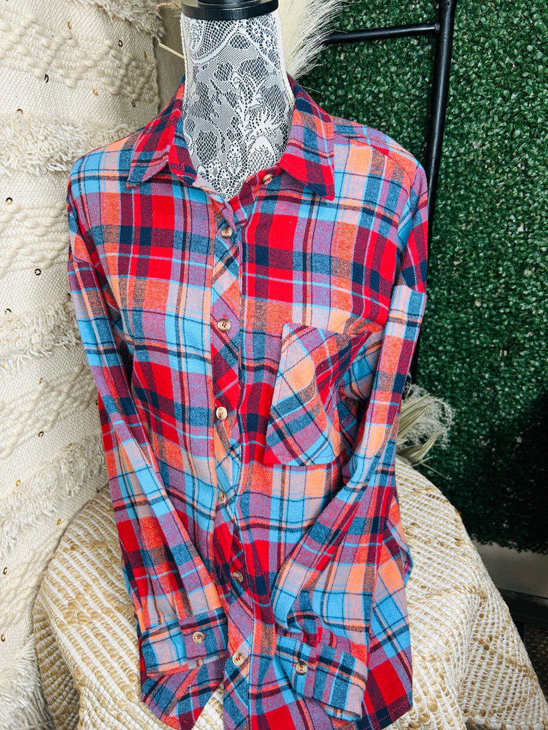 Mountain Mist Flannel Top