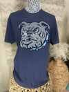 Embroidered Bulldog Tee