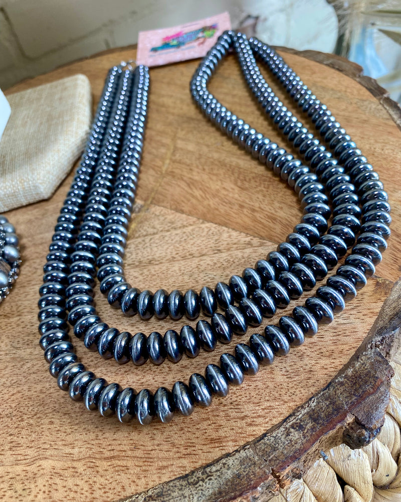 Thick 3 Layer Navajo Necklace