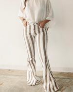 The Miranda Striped Flare Jeans