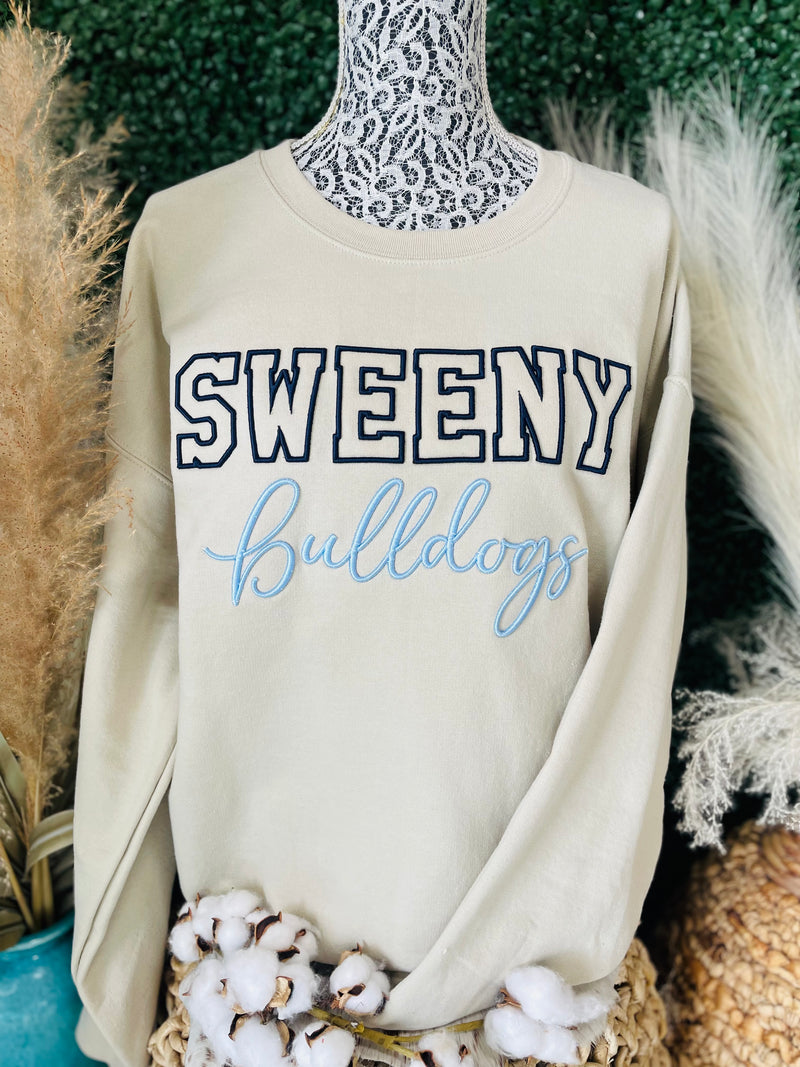 Sweeny Bulldogs Embroidered Pullover