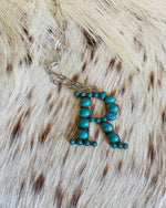 Large Turquoise Initial Necklace