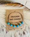 Turquoise Trucker Hat Chain